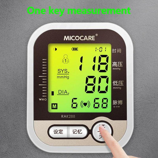 Blood Pressure Monitor Intelligent Voice Sphygmomanometer Electronic Pulse Tester Medical Pressure Meter