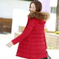 Women's Mid-length Down Jacket Winter Korean Loose Cotton Clothes Casual Hooded Padded Jacket Quilted Jacket