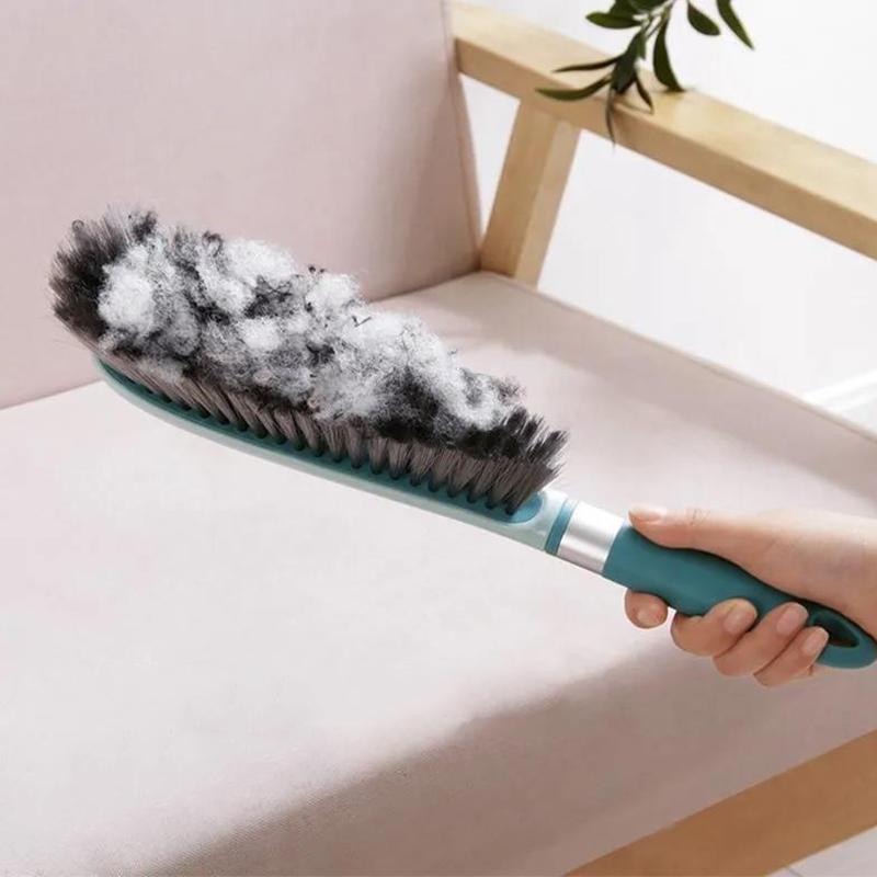 Household Long-handled Bed Sweeping Brush Bed Sweeping Broom Fur Dust Removal Brush Sofa Carpet Cleaning Brush Bed Sweeping Artifact