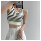 Summer Crop Tops Short Top Sexy Women Sleeveless Croptops Tank Tops Solid Black Gray Crop Vest Fashion Ladies Clothing Y2k Corset Ladies Clothing