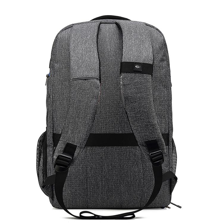 Men's Backpack Waterproof/Large Capacity /USB Charging Laptop Backpack 17 Inch School Bag for Boy Nylon/Canvas Black/Gray PS-501