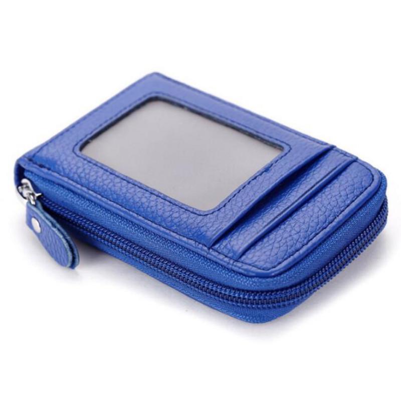 Pu Leather Business Card ID Holder Credit Card Holder Case Men Women Mini Wallet for Card