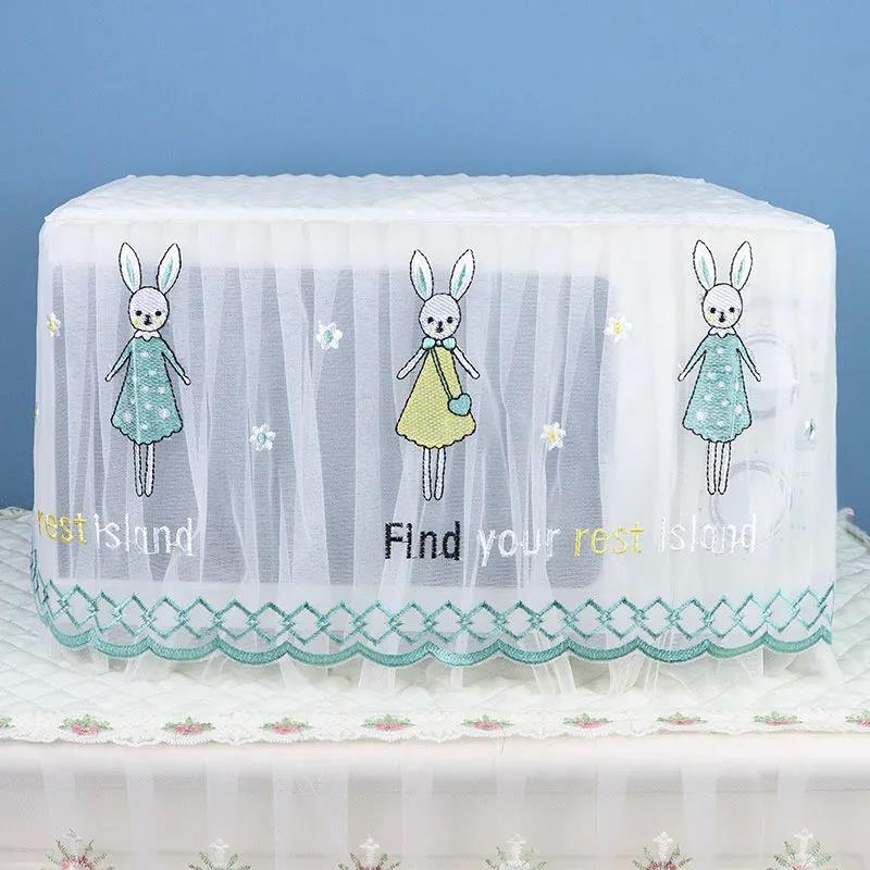 All-inclusive Microwave Oven Dust Cover Rectangular Lace Cover Thick Non-slip Universal Cover Towel