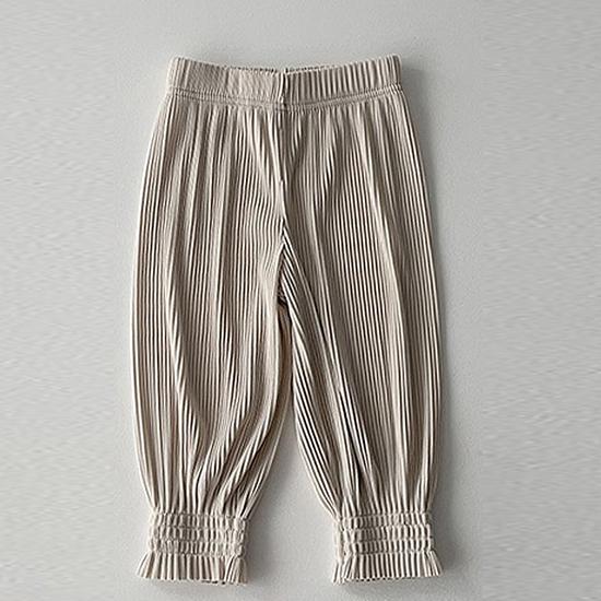 Children's Clothing Spring and Summer Girls Pleated Thin Section Breathable Loose Anti-mosquito Children's Pants