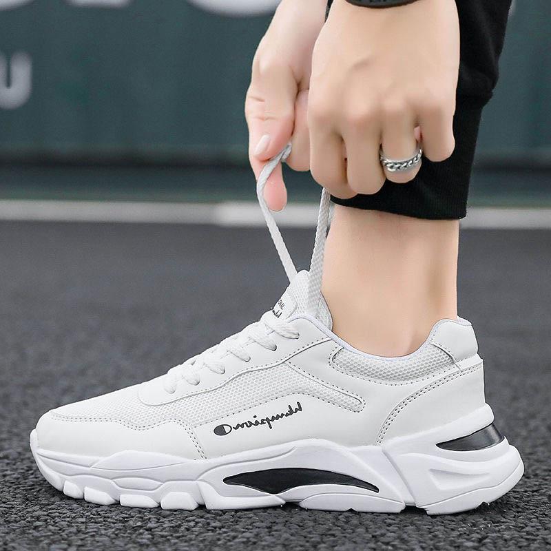 Plus Size 39-44 Summer Men Mesh Sneakers Anti-Slippery Deodorant Breathable Basketball Running Shoes Non-slip Wear-resistant Comfortable Shoes