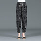 Summer Cropped Pants Thin Section High Waist Chiffon Wide Leg Pants Loose Large Size Ice Silk Mosquito Pants Bloomers
