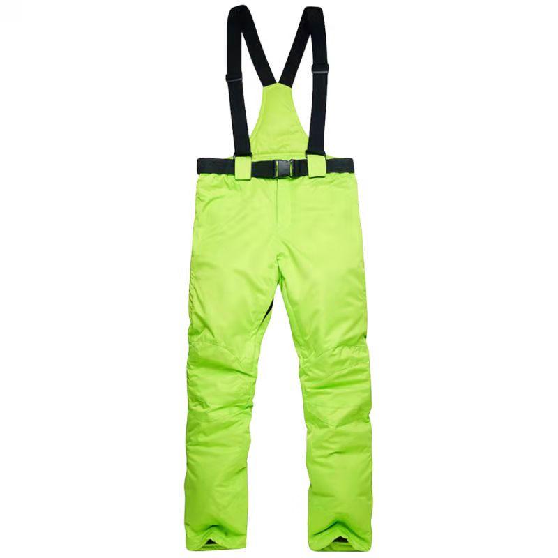 Men's and Women's Snowboard and Ski Pants Outdoor Windproof and Waterproof Detachable Overalls Winter Thick Warm Cotton Trousers