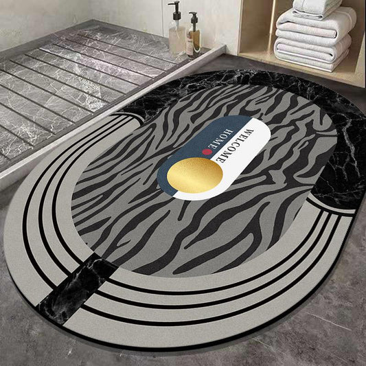 Bathroom Floor Mats Toilet Absorbent Floor Mats Modern Household Net Red Mats Toilet Door Entry Mats 50*80cm