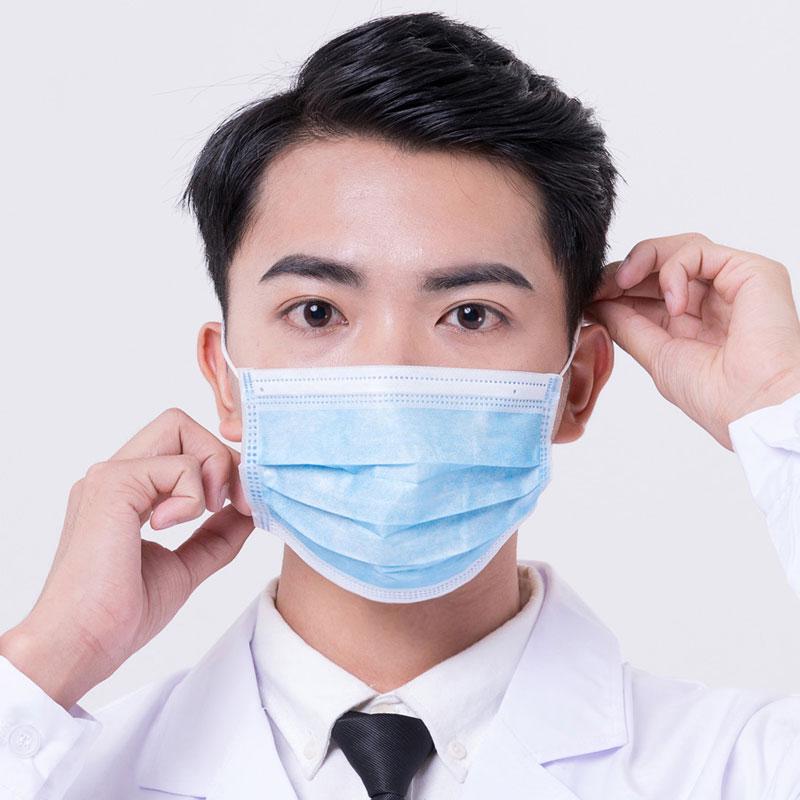 60-piece disposable ear-hanging respirator three-layer filter dustproof / waterproof safety