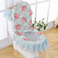 Chenille Toilet Three-piece Set Garden Lace Fabric Zipper Toilet Seat Cushion Toilet Seat Cover Ring Cover
