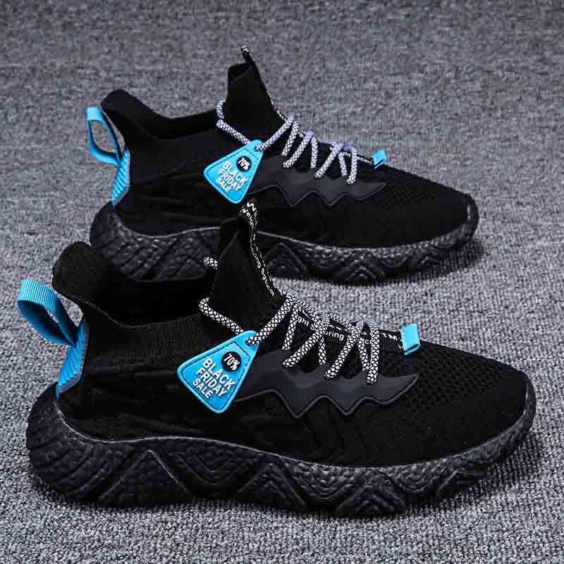 Size 39-44 Fashion Summer Men Mesh Sneakers Low-top Running Basketball Shoes Outdoor Non-slip Shockproof Letter Shoes