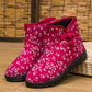 Winter Women  Cotton Shoes Plus Velvet Warm Non-slip Wear-resistant Ethnic Snow Boots Traditional Cotton Boots