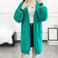 Autumn and Winter Mid-length Knitted Cardigan Loose Casual Sweater Long-sleeved All-match