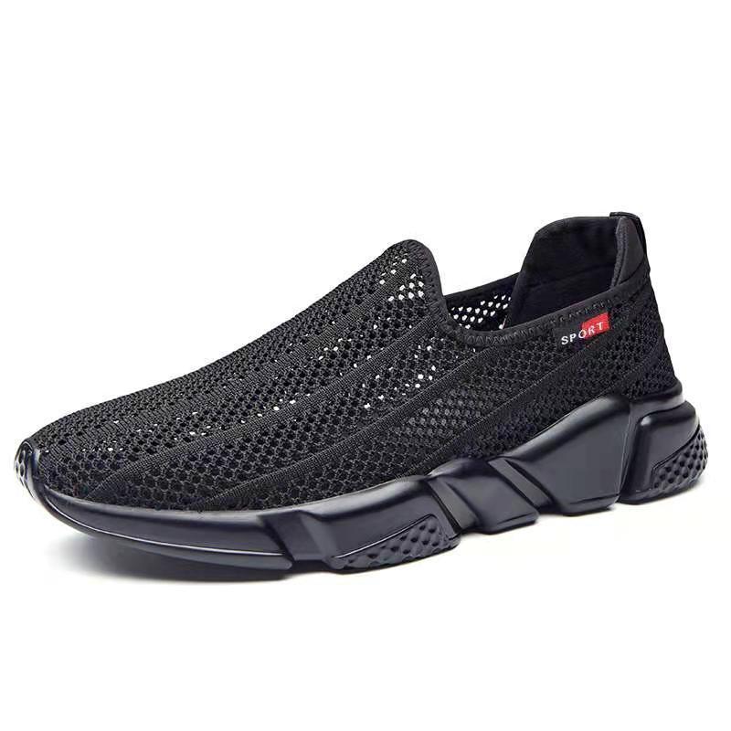Summer Breathable Men's Mesh Shoes Men's Soft Sole Sports and Leisure Hollow Shoes