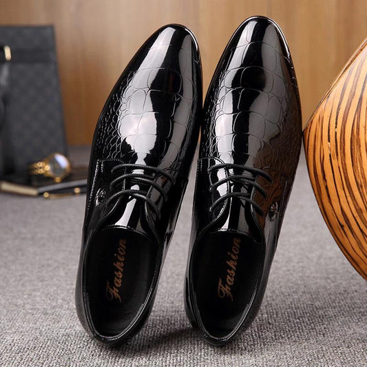Formal Men Business Shoes Genuine Leather Men Oxford Shoes Wedding Party Brogue Shoes