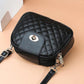Spring and Summer Ladies One-shoulder Messenger Mini Bag Fashion Rhombus Female Bag Three-layer Bag Small Round Bag Female