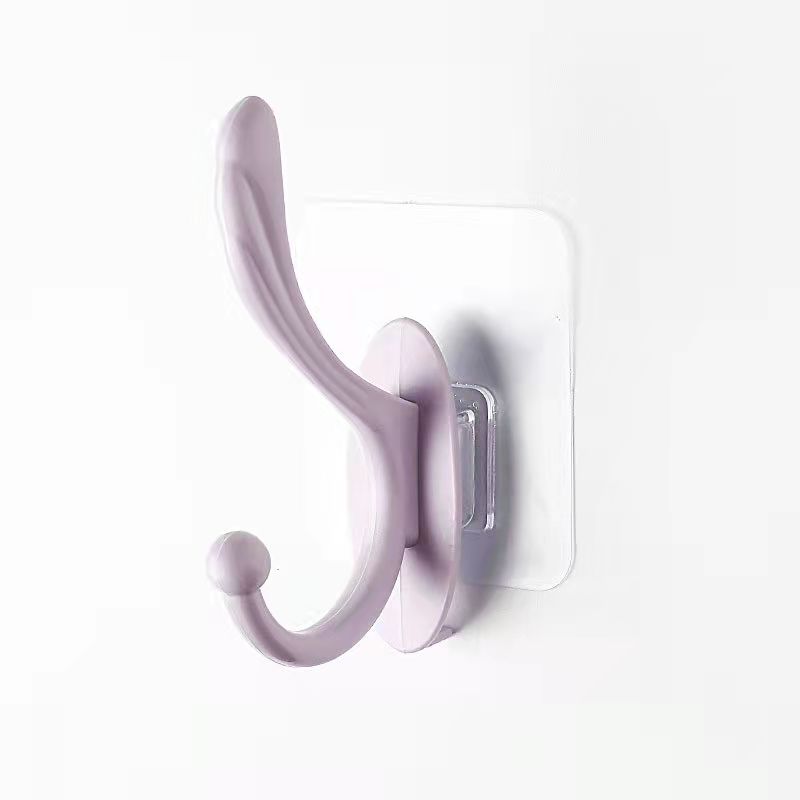 Perforation-free Coat Hook Wall-mounted Thickened Thickened Door Back Hook Bathroom Coat Rack Hook Bathroom Hooks