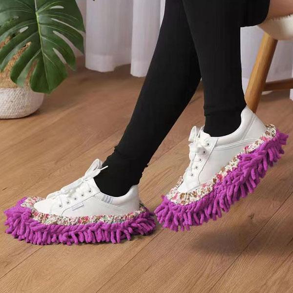 Women's Large Size Household Shoes Female Multifunctional Colorful Flat Soft Sloe Indoor Cleaning Shoes