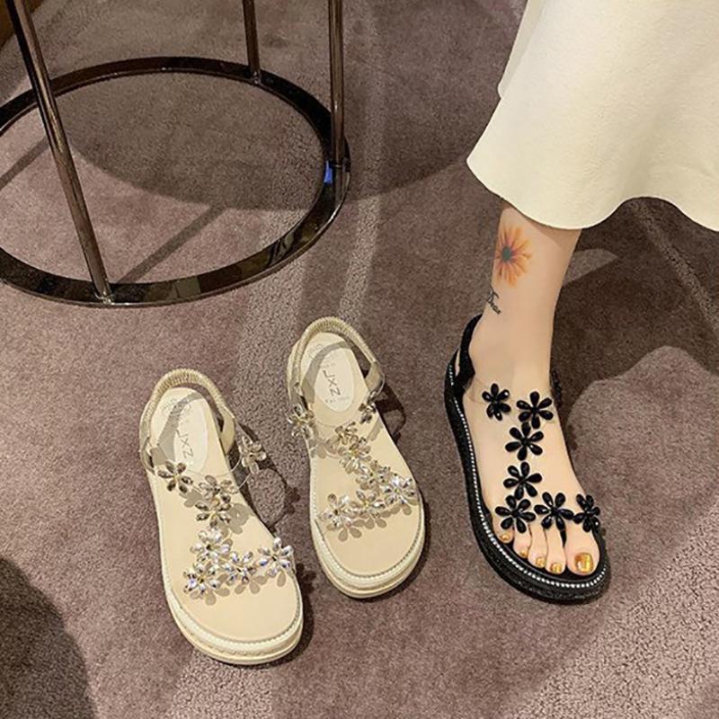 Women's Summer Sandals All-match Thick-soled Height-increasing Shoes Fashion Students Wear Sandals Outside