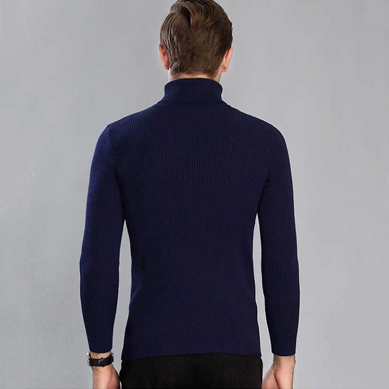 Sweater Men 2019 Casual Pullover Men Autumn Winter Turtleneck Sweaters Knitted Brand Male Sweaters