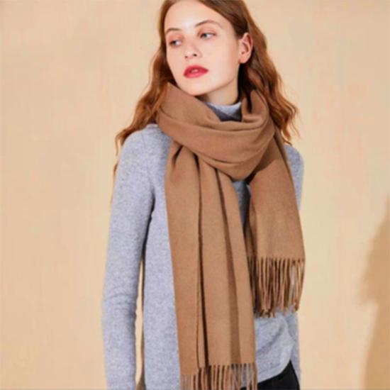 Pure Cashmere Scarves with Tassel Soft Warm Lady Girls Wraps Long Scarf Female Shawl Men Scarf
