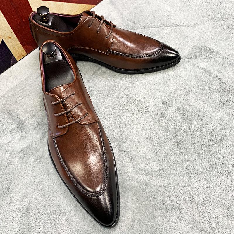 British Style Large Size Shoes Casual Trend Shoes Fashion Suit Shoes Summer Pointed Shoes Men
