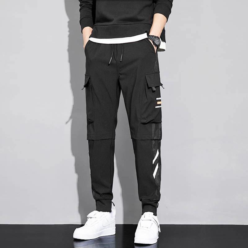 Spring and Summer Overalls Men's Tide Brand Student Nine-point Pants Loose-fitting Harlan Casual Pants