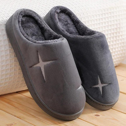 Soft Plush Cotton Cute Slippers Shoes Couple Unisex Non-Slip Floor Indoor Home Furry Slippers Women Shoes For Bedroom