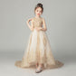 Children Dress Girls Princess Dress Little Girl Birthday Host Catwalk Piano Performance Evening Dress Summer