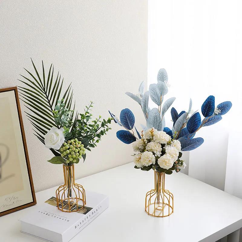 Fake Flower Simulation Bouquet Decoration Decorative Floral Decoration High-end Living Room Eucalyptus Table Flower Display