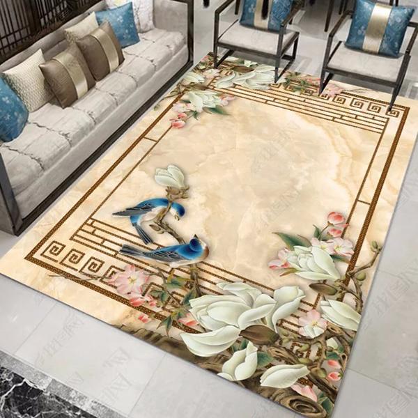 Chinese Style Living Room Carpet Simple Bedroom Carpets