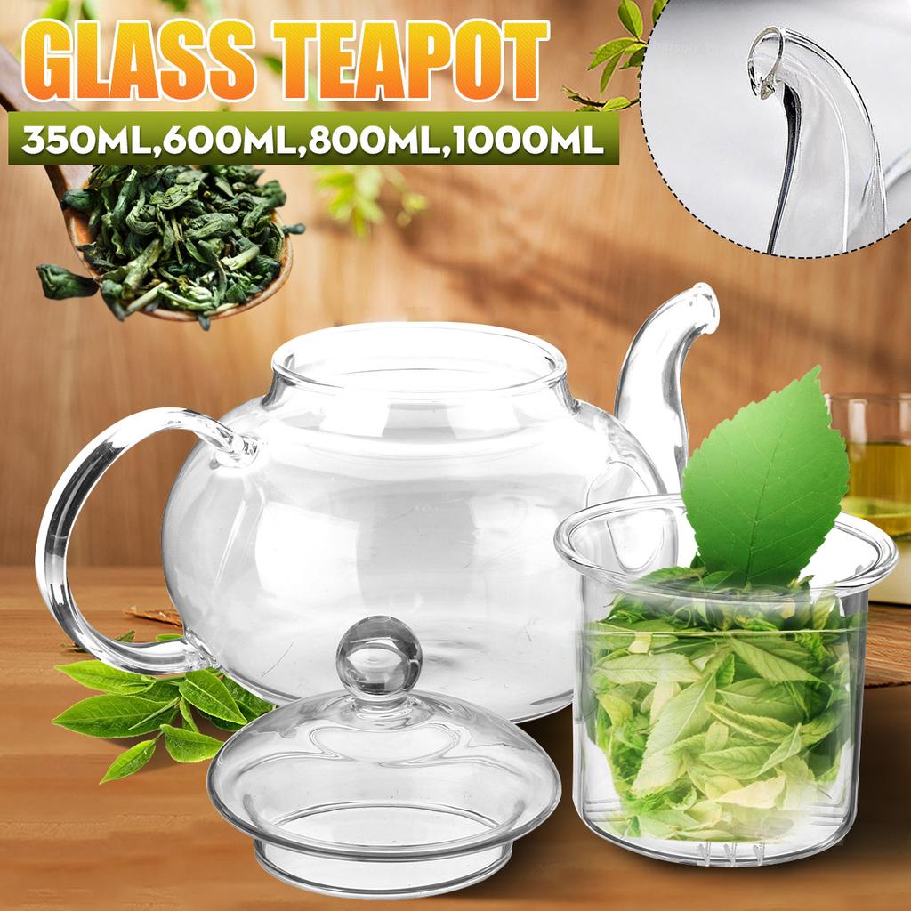 Heat-resistant High-temperature Filter Glass Teapot Household Flower Teapot Single Pot Small Tea Kettle Tea Set Tea Maker Thickening