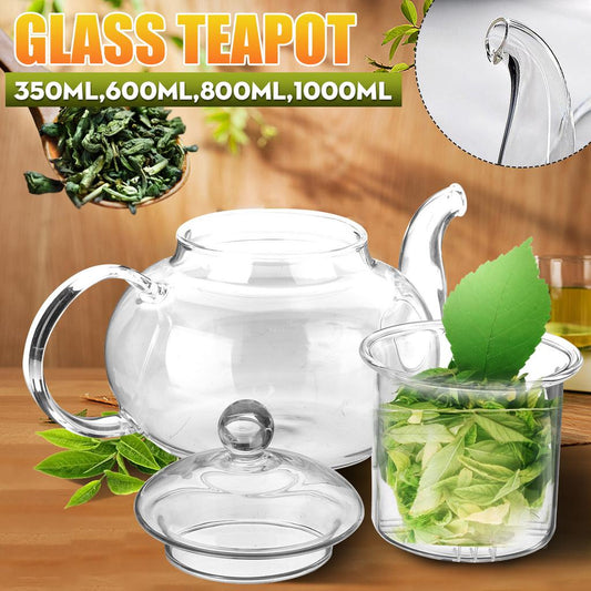 Heat-resistant High-temperature Filter Glass Teapot Household Flower Teapot Single Pot Small Tea Kettle Tea Set Tea Maker Thickening