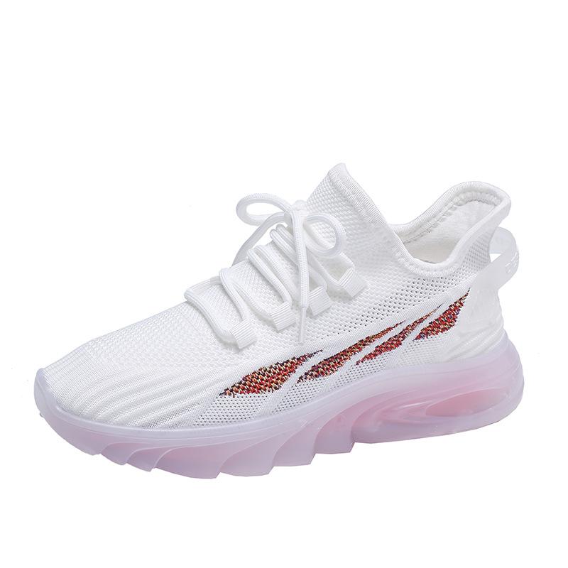 Korean Style Flying Weaving Women's Shoes Summer Students Sneakers Breathable Fitness Running Casual Shoes