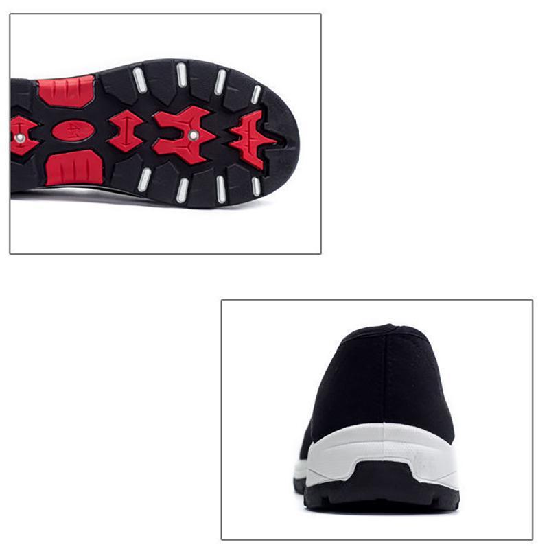 Old Beijing Black Canvas Shoes Casual Lightweight Non-slip Safety Shoes Convenient Work Driver Shoes