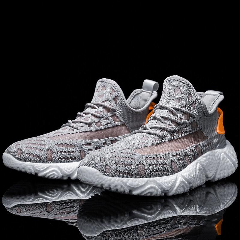 Comfortable Casual Shoes Men Breathable Walking Shoes Lightweight Sneakers Black Footwear Men Lace Up Running Shoes Men
