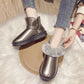 Thicken Plus Velvet Snow Boots Women All-match Flat-bottomed Waterproof Super Warm Cotton Boots Winter Shoes