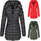 Parkas Winter Coats for Women Plus Size Warm Jackets Black Hooded Slim Long Down Coat Ladies Casual Winter Outerwear