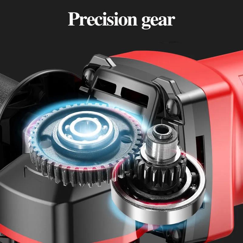 1500W Luxury Home Handheld Angle Grinder Set Electric Grinder Wired Polishing Machine Cutter 11000R