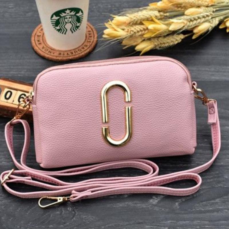 Bags Ladies Messenger Bag Double Zipper Clutch Simple and Versatile Coin Purse Mobile Phone Bag Small Bag