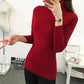 Winter Knitted Jumper Tops Turtleneck Pullovers Casual Sweaters Women Shirt Tight Red Wine Sweater