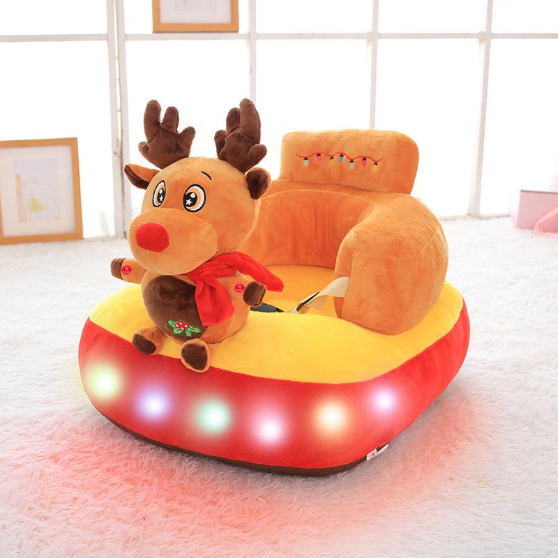 Infant Baby Sofa Chair Luminescent with Music 3 -6 Months Child Small Sofa Training Seat Seat Belt Anti-fall and Anti-rollover