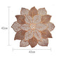 Lotus Pvc Bronzing Hollow Coaster Heat Insulation Non-slip Placemat Table Mat Decorative Mat Western Placemat