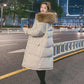 Down Jacket Winter Korean Fashion Big Fur Collar Mid-length Hooded Thick Warm Large Size Jacket Suitable for Women
