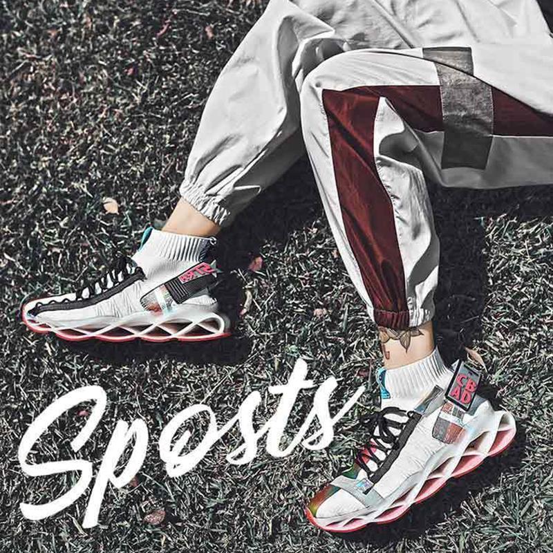 Spring and Summer Tide Men's Shoes Blade Sports Shoes Personality Trend Socks Shoes Breathable Wild Mandarin Duck Tide Shoes