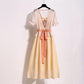 Improved Chinese Ancient Costume Hanfu Suit Female Student Summer Chinese Style Ethnic Style Super Fairy Suspender Dress