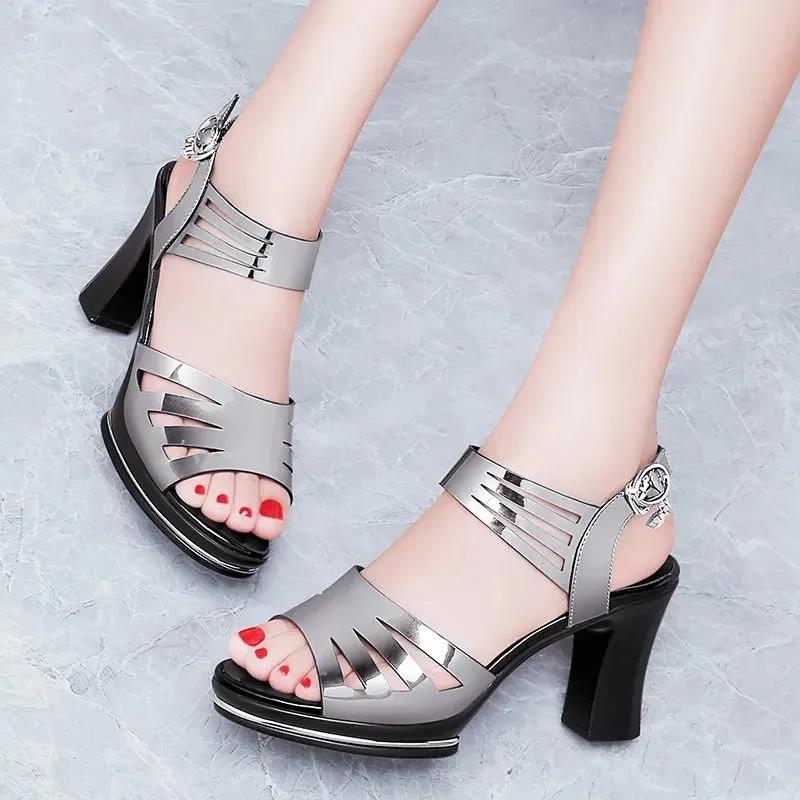 Fashion Women Ladies Fashion Hollow Out Buckle Causal Shoes Sandals