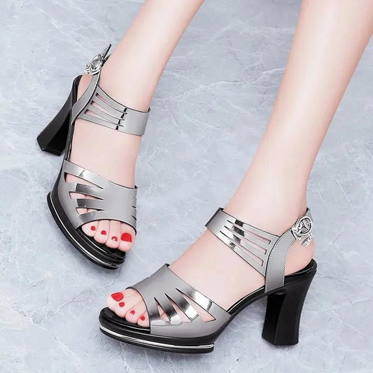 Fashion Women Ladies Fashion Hollow Out Buckle Causal Shoes Sandals