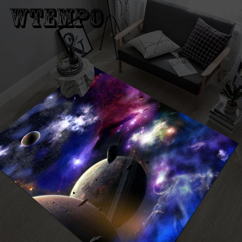 Modern Home Mat 3D Printed Area Rugs Galaxy Space Large Carpets For Living Room Bedroom Tatam