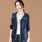 Women's Hooded Baseball Jacket Spring Casual Jacket Loose Top Solid Color Zipper Anti-wrinkle Jacket